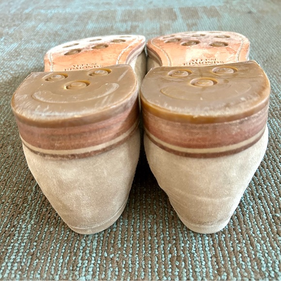 Allen Edmonds Bone Beige Suede Dylan Penny Loafers, size 12 E WIDE - Picture 13 of 13